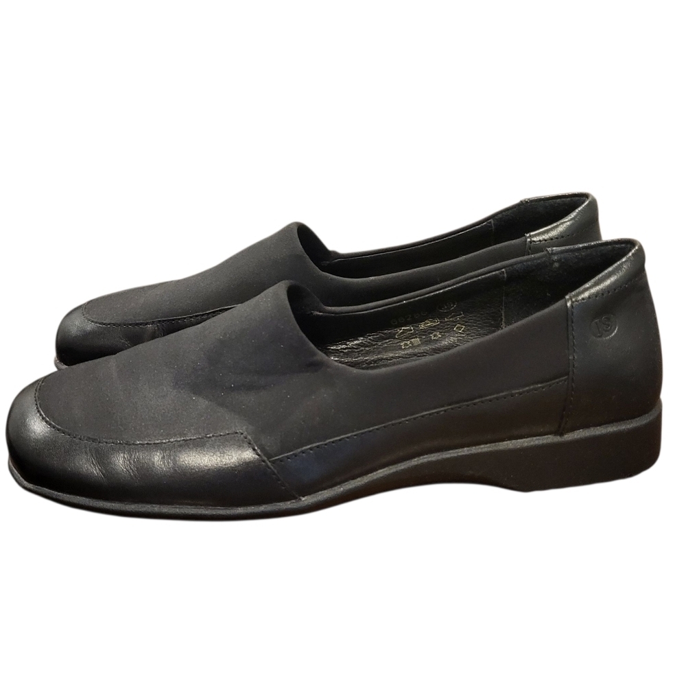 Josef Seibel Womens Slide On Black Comfort Loafers Size 39 (US 8.5-9)